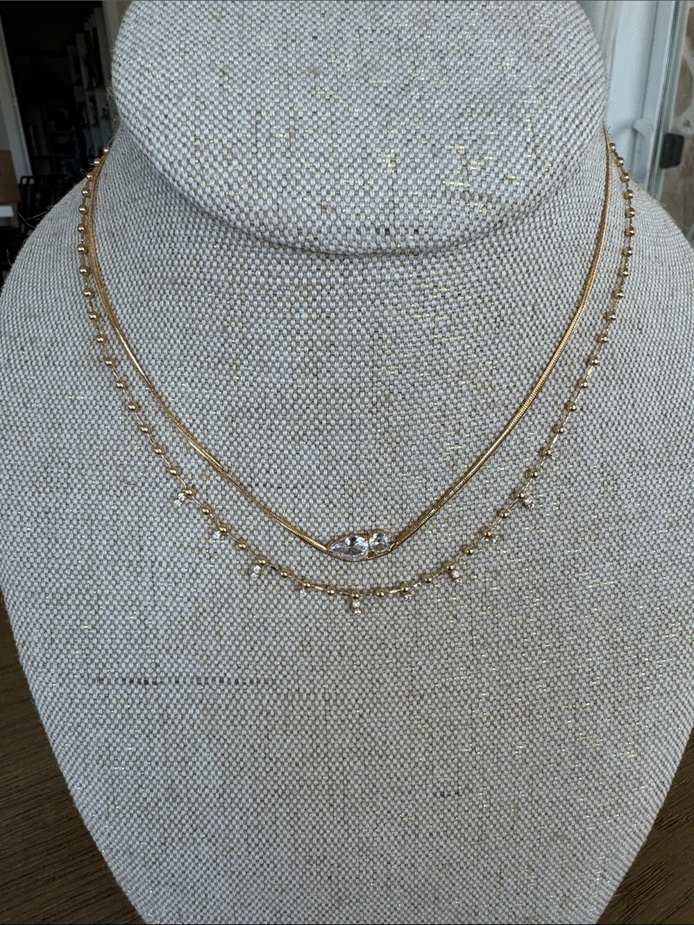 NWT Anthropologie Layered Necklaces set of 2